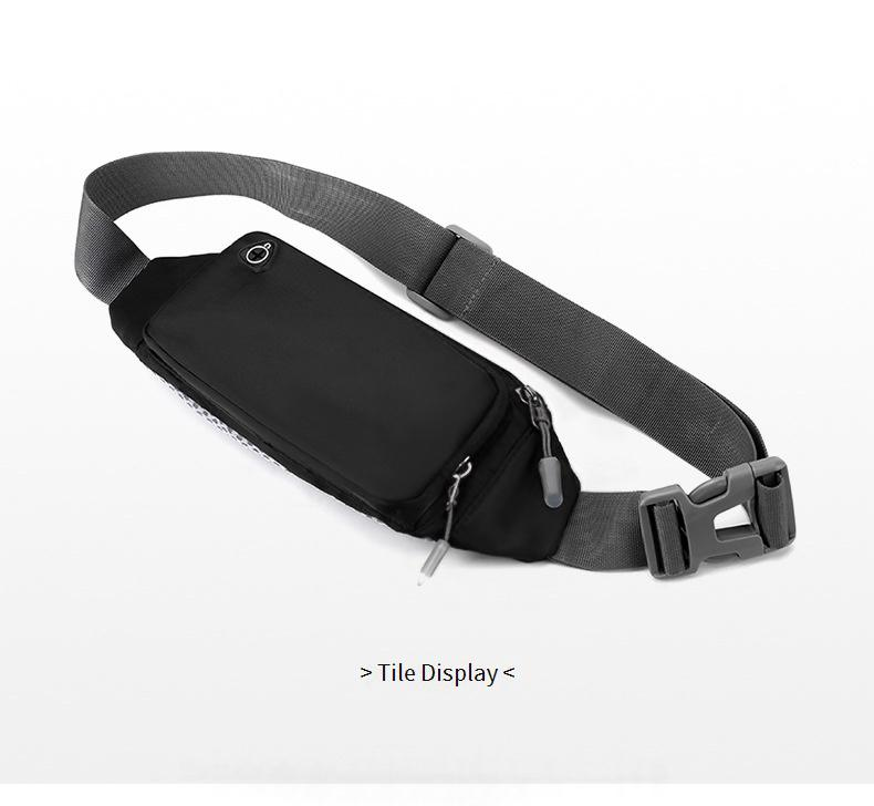 Marsupio ultraleggero in nylon per corsa, viaggi e uso quotidiano - Cinturino regolabile, design multitasche, resistente all'acqua_voghion.com
