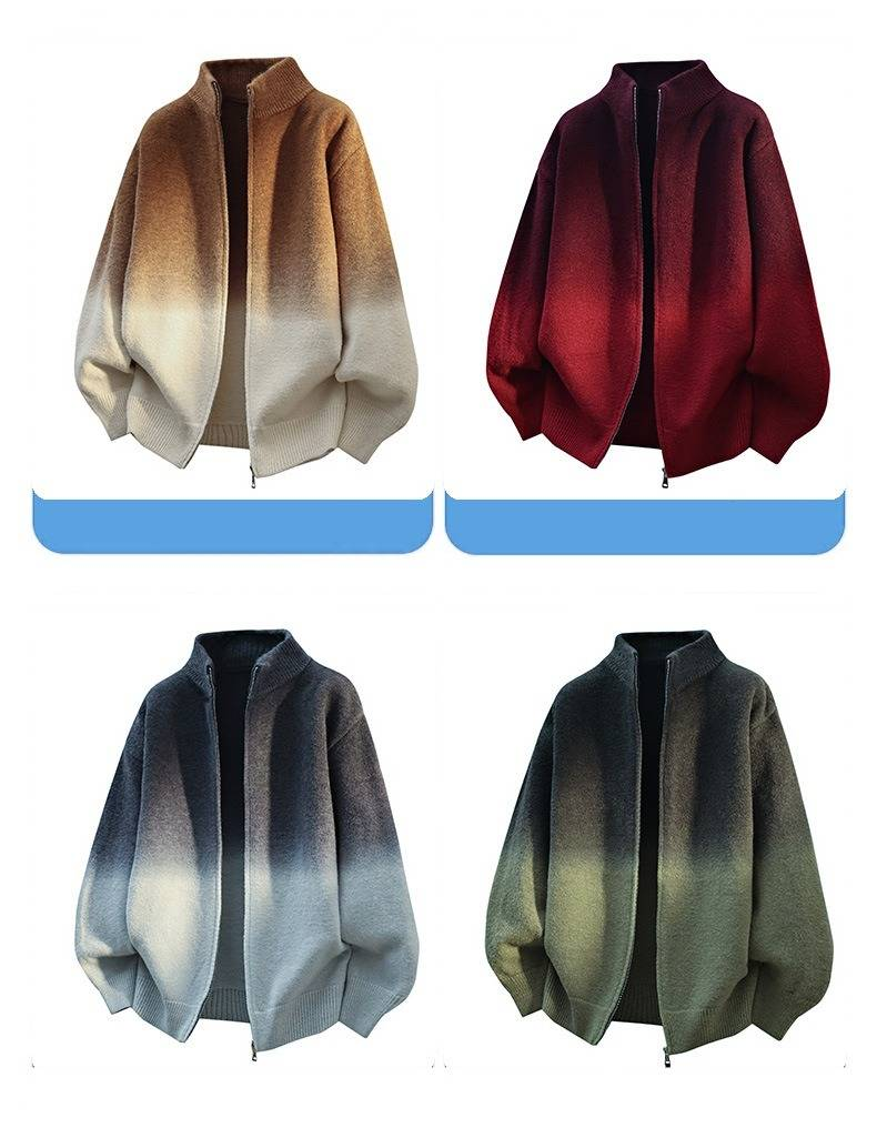 Maglione oversize da uomo in maglia - Pullover casual da streetwear con vestibilità comoda, morbido girocollo, colori solidi alla moda per autunno e inverno_voghion.com