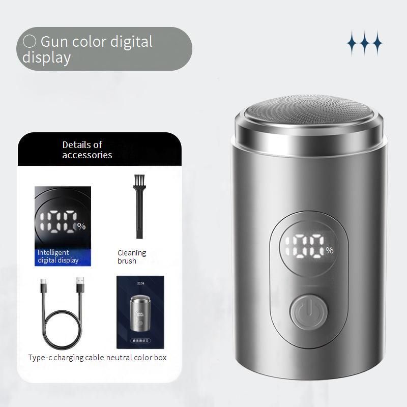 Compact & Powerful Electric Shaver For Men - Mini Travel-Friendly Design, 6-Blade & Floating Head Options, Waterproof & Rechargeable_voghion.com