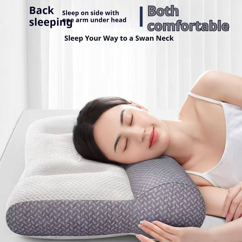 Cuscino anti-trazione giapponese lavorato a maglia, cuscino cervicale per vertebra, cuscino per hotel, casa, dormitorio per studenti, cuscino per dormire di lato, all'ingrosso_voghion.com