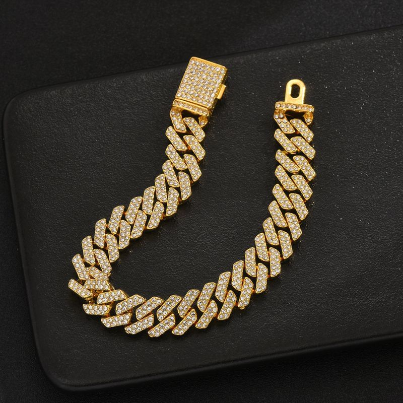 Personalità Intarsiato Dia Moda OL Luce Bracciale Uomo Hip Hop Niche Design Mano Gioielli_voghion.com