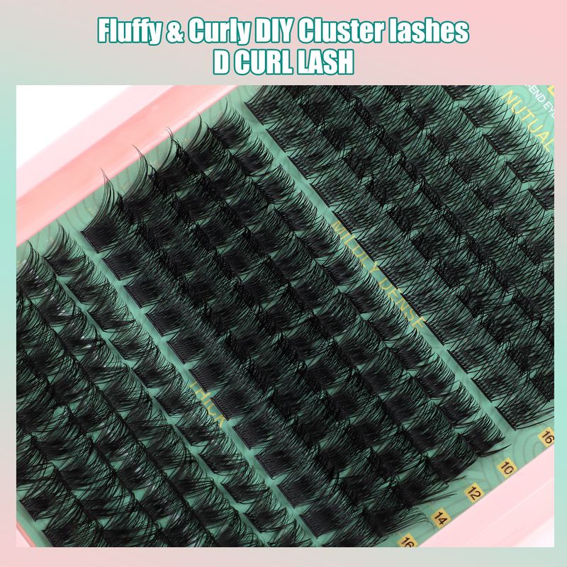 DIY Single Tuft Of Loose False Eyelashes, Naturally Thick And Mixed With Segmented 10-16mm Eyelashes_voghion.com