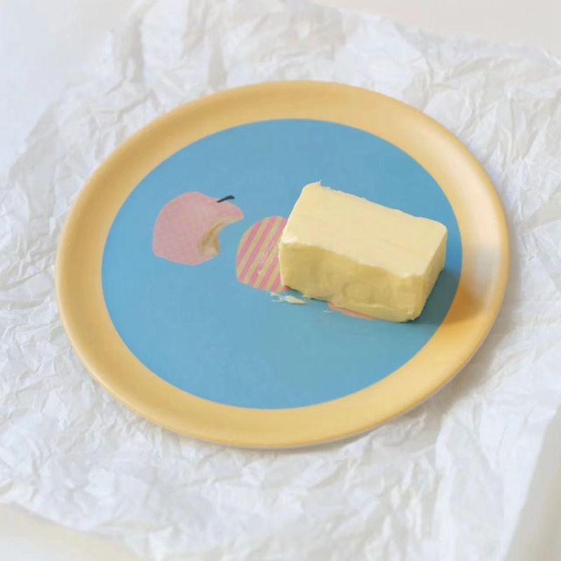 Nordic High-End Bambusfaser Home Dessert Flache Schmuck Umweltfreundliche Camping Teller_voghion.com