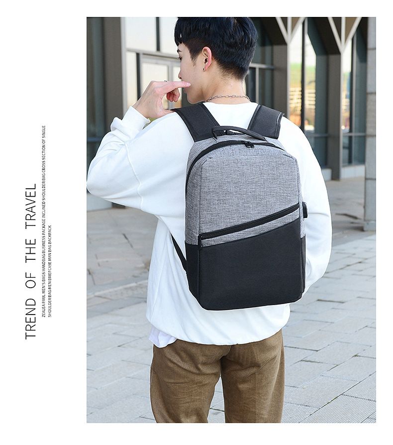 New Fashionable Three Piece Student Backpack, Men's Backpack, Korean Version Leisure Bag, Computer Bag_voghion.com
