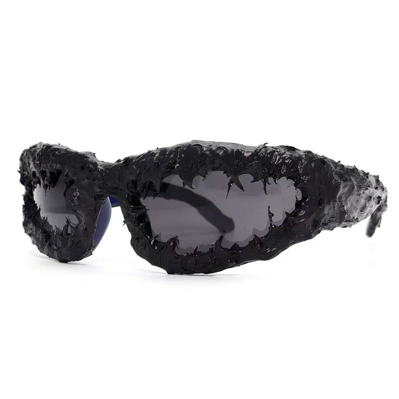 Handgefertigte Avantgarde-Sonnenbrille aus Harz, neuer amerikanischer Stil, hübsche Persönlichkeit, Y2K-Mode, High-End-Design, dunkel, cool_voghion.com