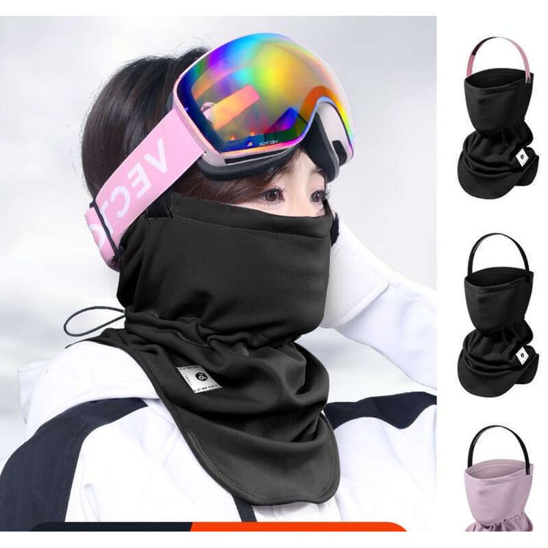 Skidskydd för kvinnor cykling och bergsklättring, varmmask, skydd, vindtät halsduk, nackskydd, utomhussand_voghion.com