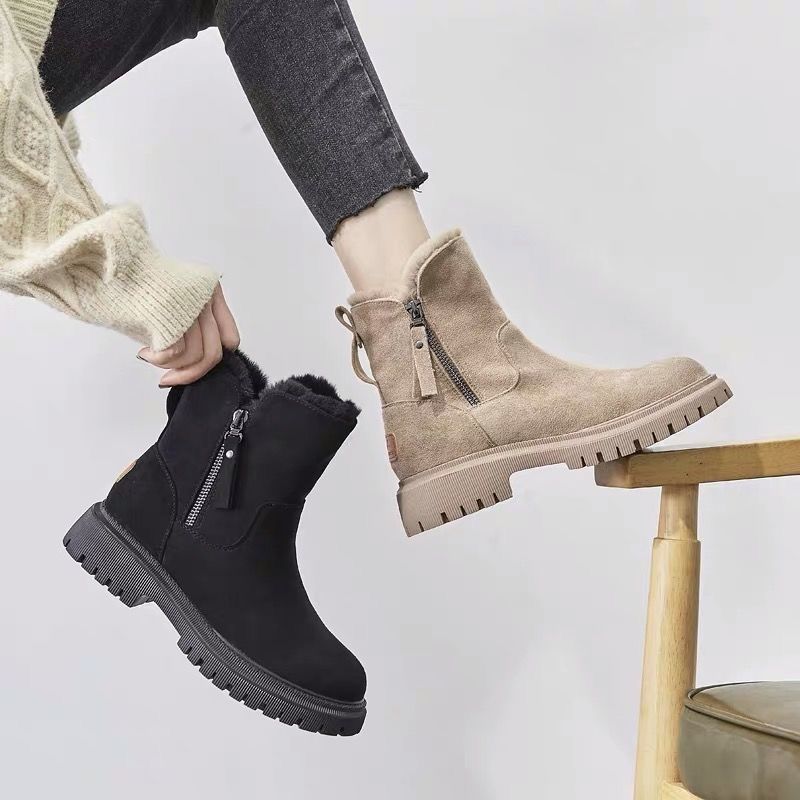 Women's Shoes Snow Boots Winter Fleece-lined Women's Shoes Warm Boots Thick Cotton Shoes Women's Boots_voghion.com