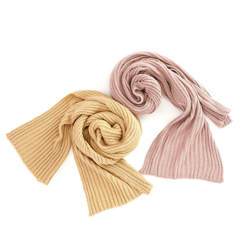 Grenzüberschreitender exklusiver Herbst- und Winterschal aus einfarbigem Mohair für Herren und Damen, einfarbig gestrickt, verdickter Schal, modisch, vielseitig_voghion.com