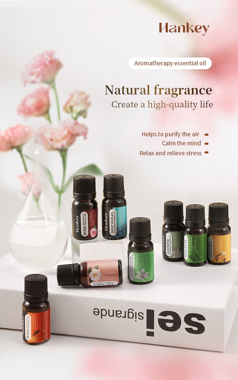 Plant Water-Soluble 10ml Aromatherapy Diffuser Essential Oil Crystal Stone_voghion.com
