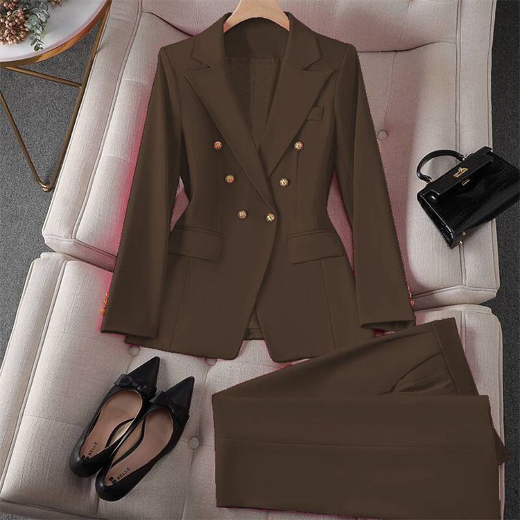 Women's Clothing Spring Red Suit Jacket Women's New Professional Temperament Commuter Small Fashion Suit Set_voghion.com