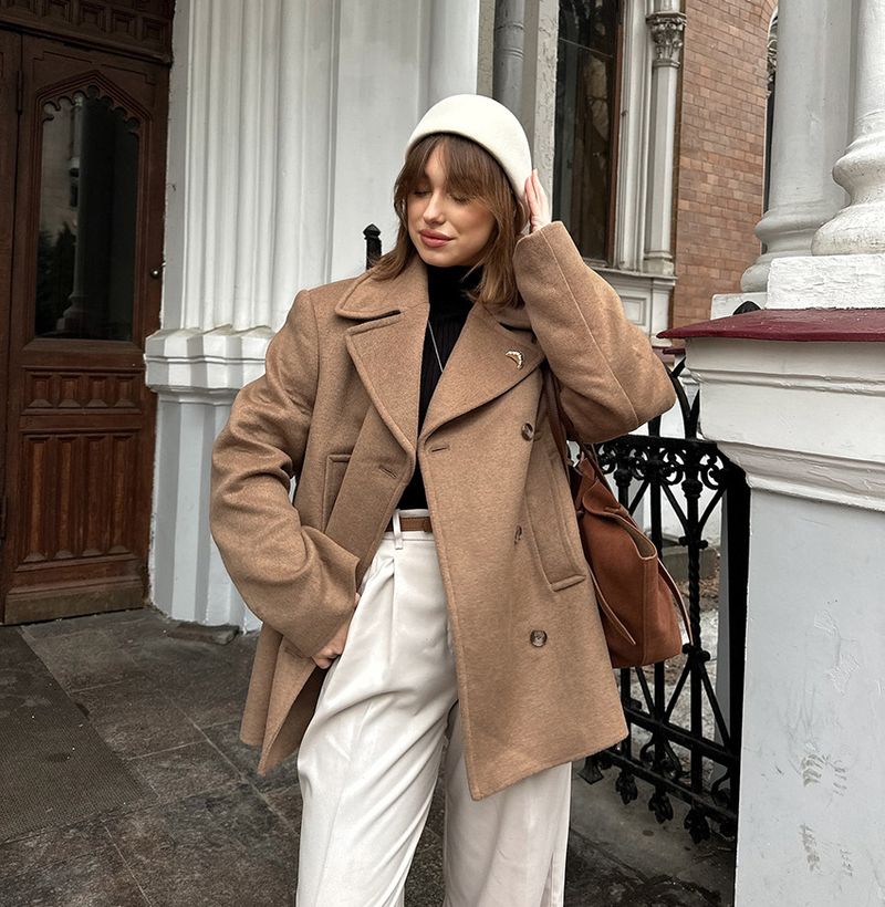 Cappotto autunnale e invernale in stile britannico per donna, cappotto di lana retrò alla moda di media lunghezza con colletto slim fit_voghion.com