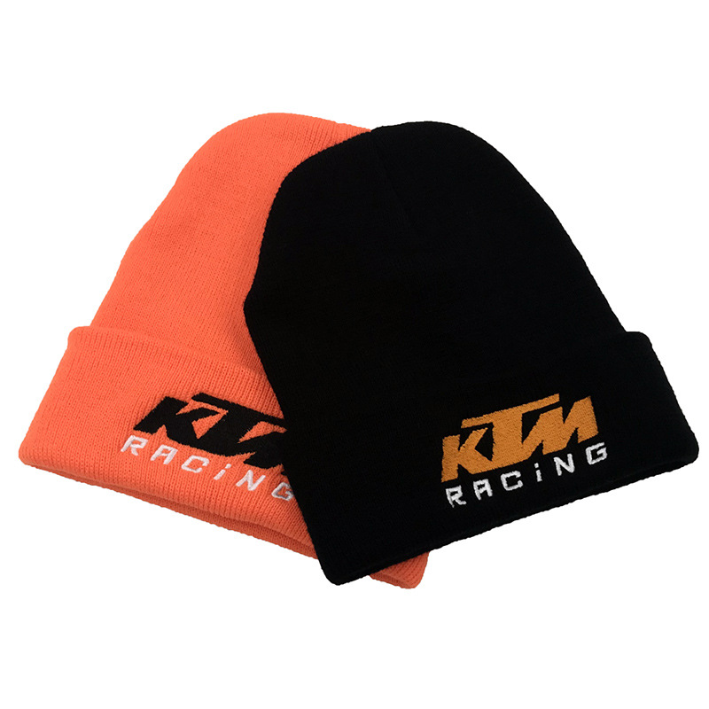motocross racing knit hat outdoor riding rolled edge autumn and winter wool warm beanie hat_voghion.com