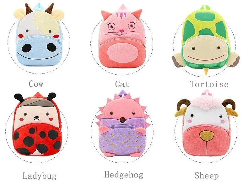 Zaino per bambini simpatico cartone animato scimmia asilo per bambini mochila Borse da scuola per neonati zainetto per bambina escolares_voghion.com