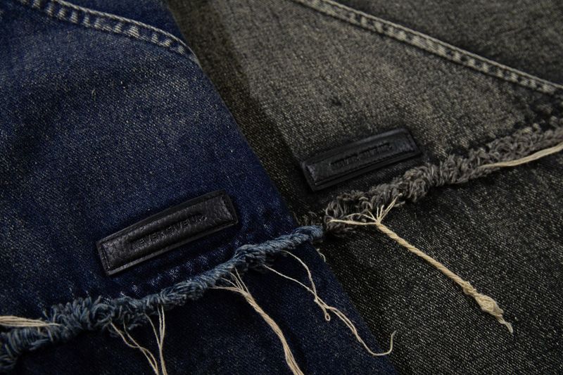 Men's Clothing New High Street Trendy Brand Denim Hoodie Wasteland Style Washed Splicing Hooded Sweatshirt_voghion.com