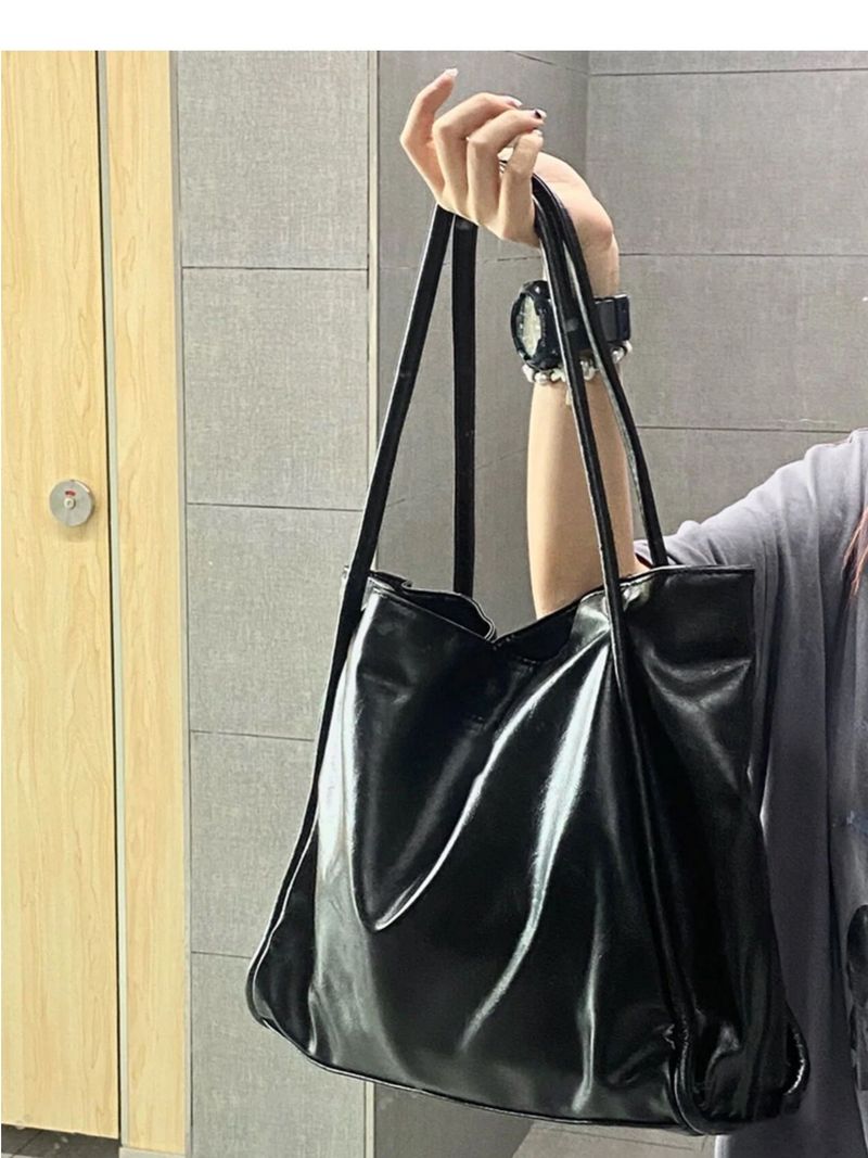 Capacity Tote Underarm Casual Versatile One Shoulder Large Handheld Design for Women's 2024 New Bag Trend_voghion.com
