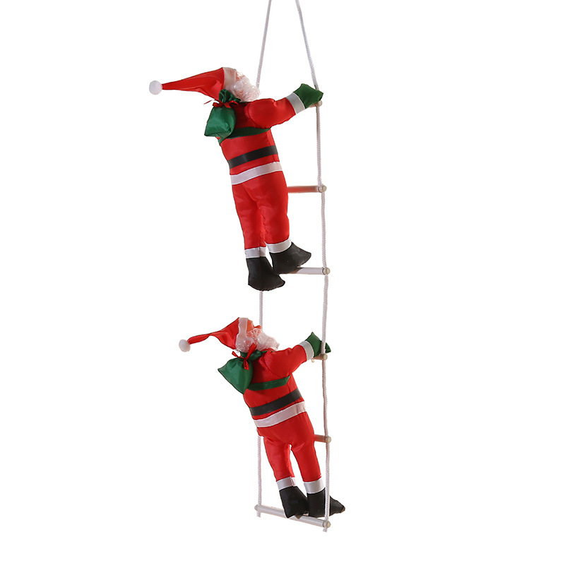 Kerstversieringen, etalage, ladder, kerstmanversieringen, kerstmanladder, vakantierekwisieten_voghion.com