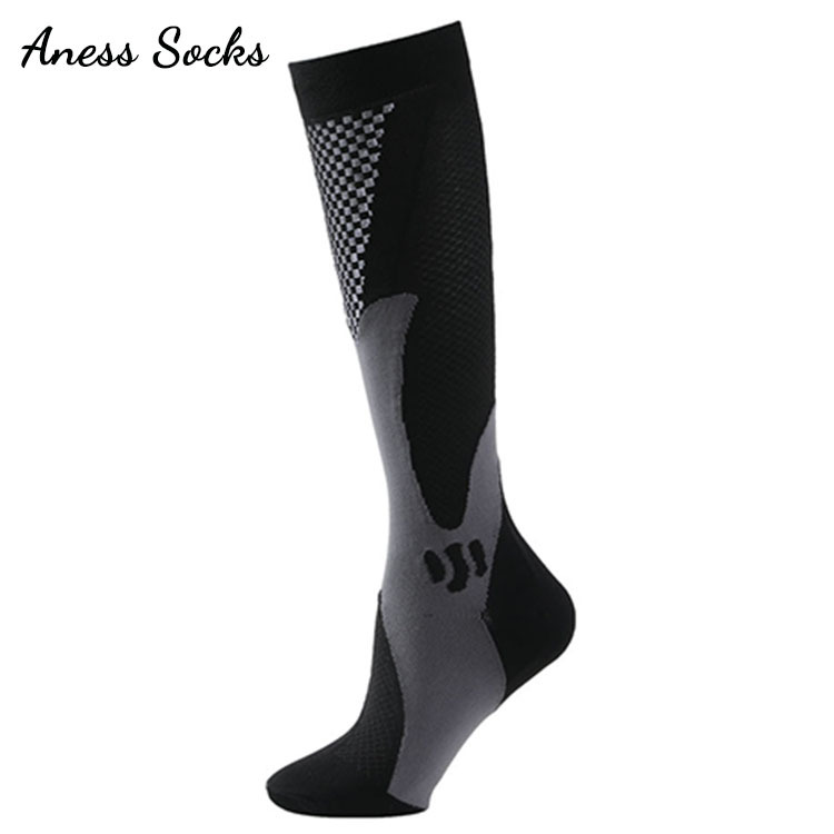 compressiesokken professionele sport zweetabsorberende kuitsokken herfst en winter elastische sokken kousen voor volwassenen druksokken_voghion.com