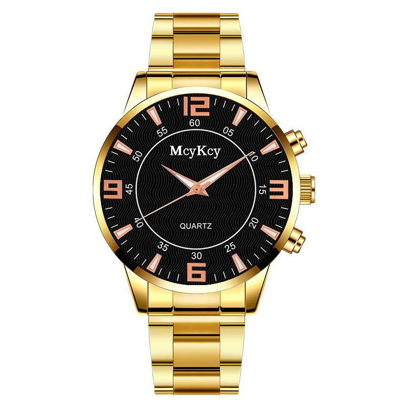 Men's Watch Gift Watch Simple Alloy Steel Band Quartz Men's Watch_voghion.com