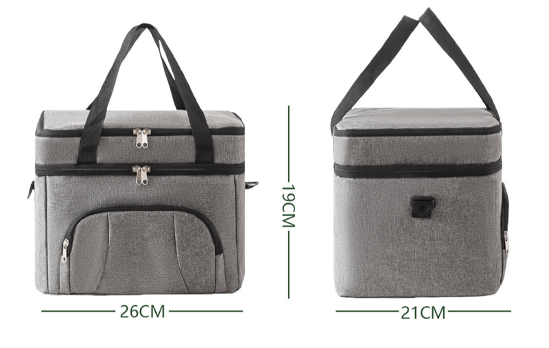 Bolsa de isolamento de grande capacidade de camada dupla, bolsa de gelo para uso externo, bolsa de piquenique de viagem conveniente, bolsa de almoço portátil de trabalho_voghion.com
