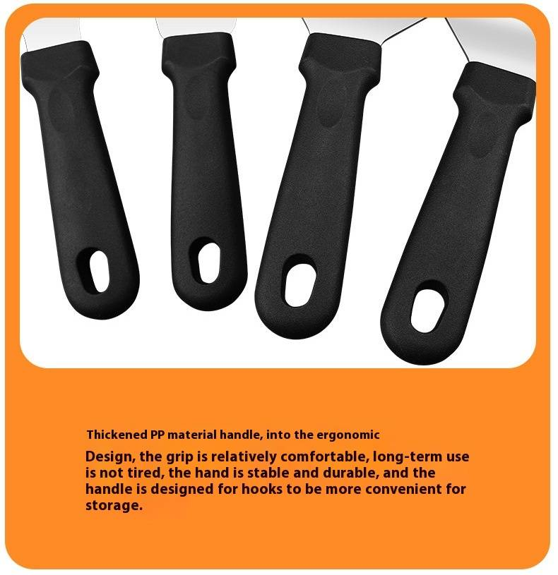 Set di utensili per barbecue in acciaio inossidabile - Utensili da cucina per esterni da 5 pezzi per grigliare, girare e servire con manici antiscivolo_voghion.com