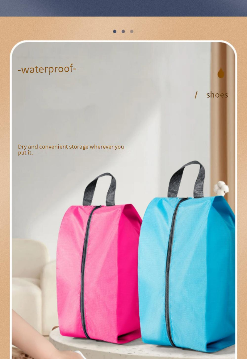 Durable Polyester Travel Shoe Bag With Dustproof Design - Extra Large (42x24x18cm) & Multi-Size Options - Modern Minimalist Organizer_voghion.com