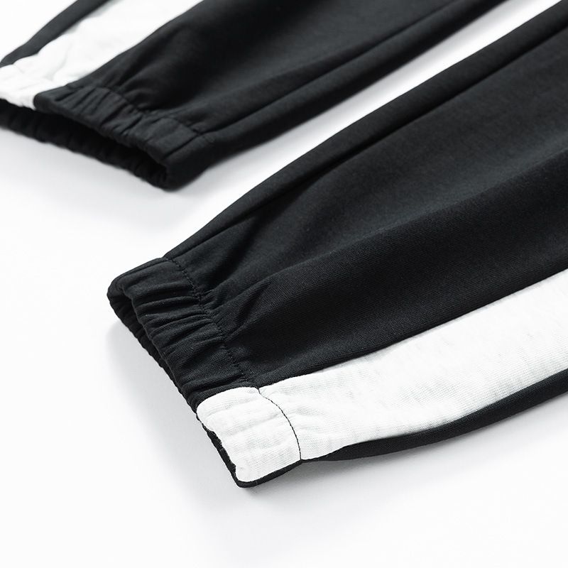 Conjunto deportivo para hombre: sudadera con capucha extragrande con hombros caídos y pantalón jogger para bailar hip-hop y ropa informal (negro, café, gris ceniza)_voghion.com