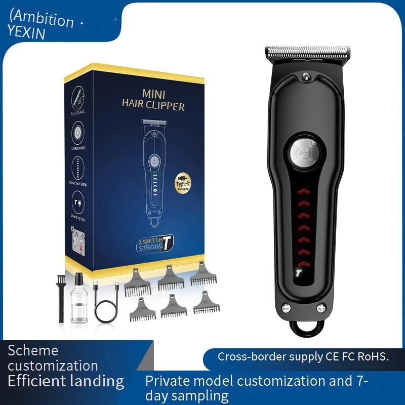 Professional Hair Clipper For Men - Cordless Rechargeable Barber Trimmer With Self-Sharpening Stainless Steel Blades, Low Noise, Waterproof Design_voghion.com