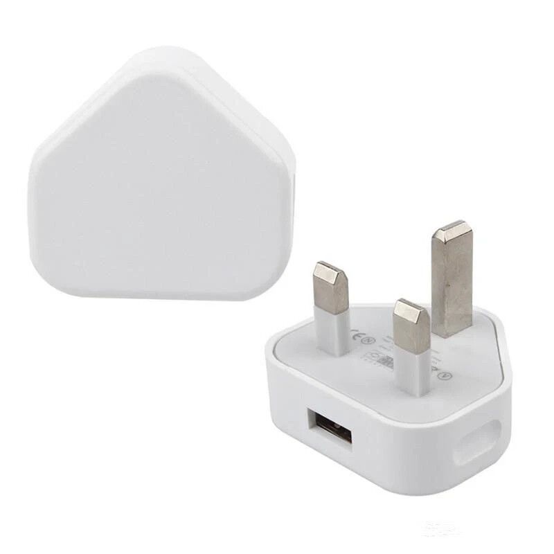 5V 3Pin USB Stecker Ladegerät Wand Ladegeräte UK Power Adapter Für IPhone Samsung_voghion.com