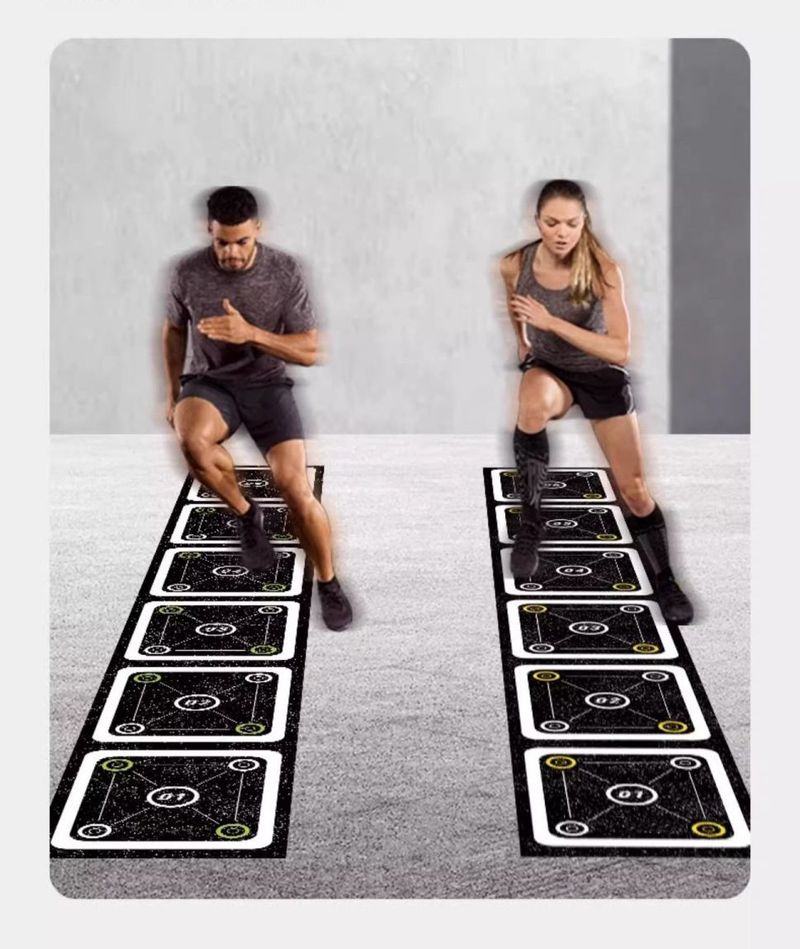 Mat Soft Soccer Pace Training Jump Grid Rope Ladder Agility Circle Rubber Physical Fitness Equipment Boxing_voghion.com