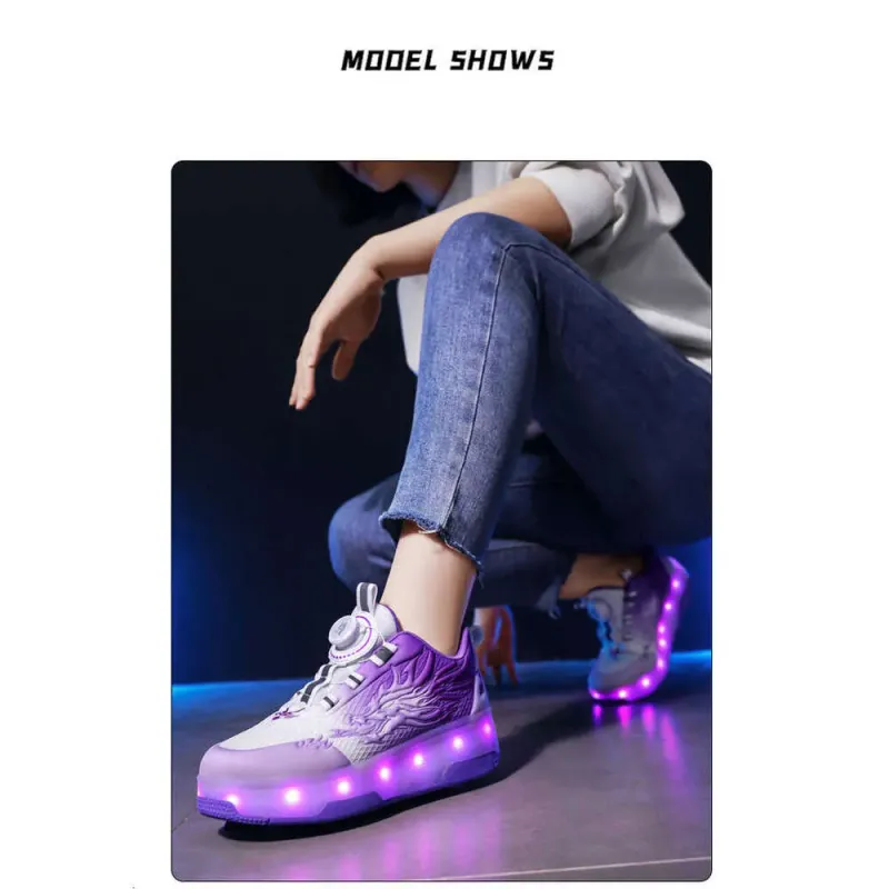 Neuer Rollschuhstil, versandkostenfrei, neue kleine Vierrad-Sportschuhe für Jungen mit Leuchtfunktion, fliegend_voghion.com
