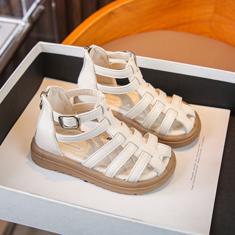 Sandali romani da ragazza 2024 Nuove scarpe da principessa estive per bambini grandi_voghion.com