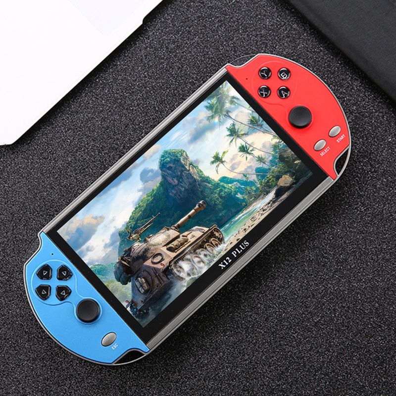 Consoles de videogame X12PLUS Tela grande de 7 polegadas Mini Arcade portátil 8 principais simuladores Retro PSP portátil FC/arcade/GBA_voghion.com