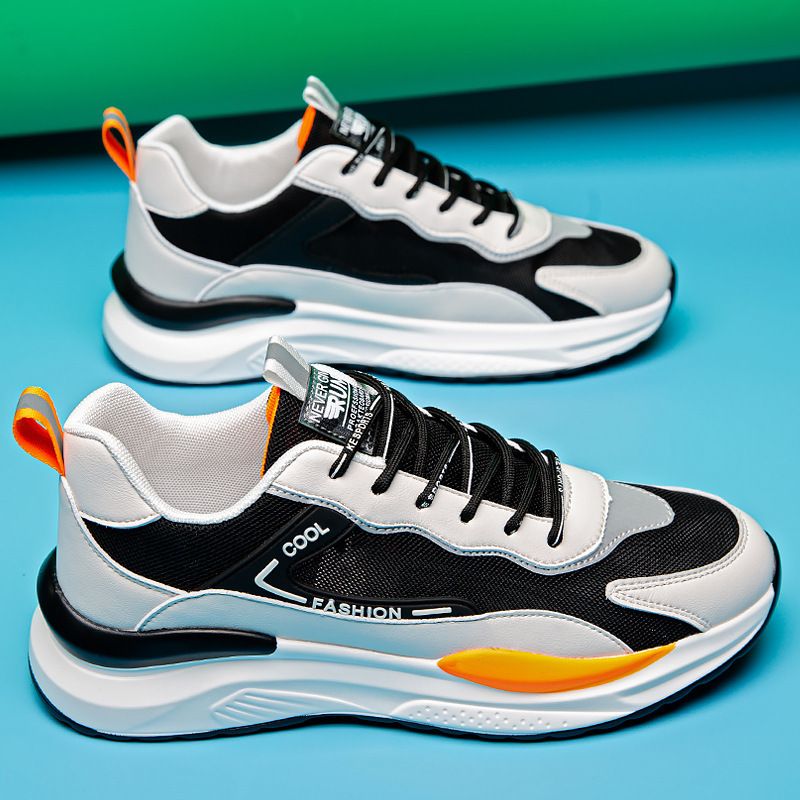 Euro Step 22005 Sommer Neue atmungsaktive Herrenschuhe für Studenten Trendy Mesh Vielseitige Sportschuhe Laufschuhe Leichte geruchsabweisende Schuhe_voghion.com