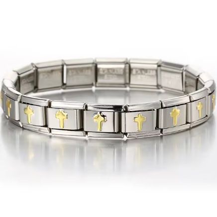 Gioielli e accessoriCinturino per orologio fai da te Modulo 18 sezioni Modello Bracciale elastico in acciaio inossidabile con ciondoli Seiko Italiani_voghion.com