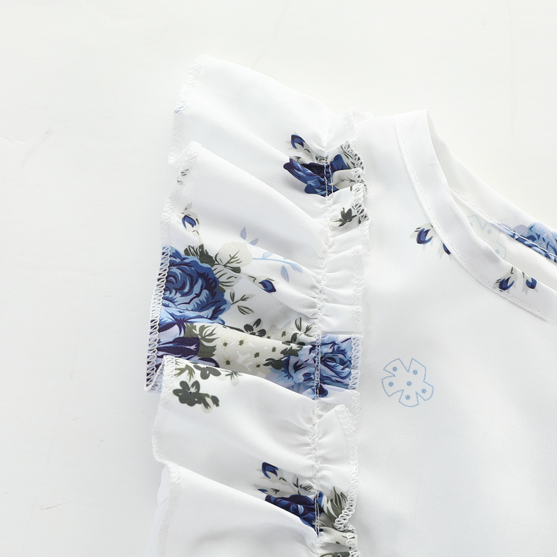 Beebiriided imikutele ja väikelastele suvine uuetrükiga väike värske jumpsuit lipsuvööga_voghion.com