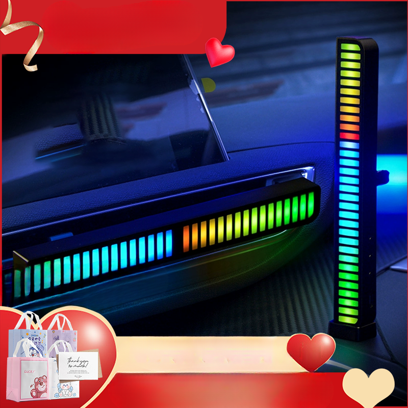 【Negozio di vendita calda】 Ritmo RGB controllato Musica Computer Desktop Suono Atmosfera Pickup Luce_voghion.com
