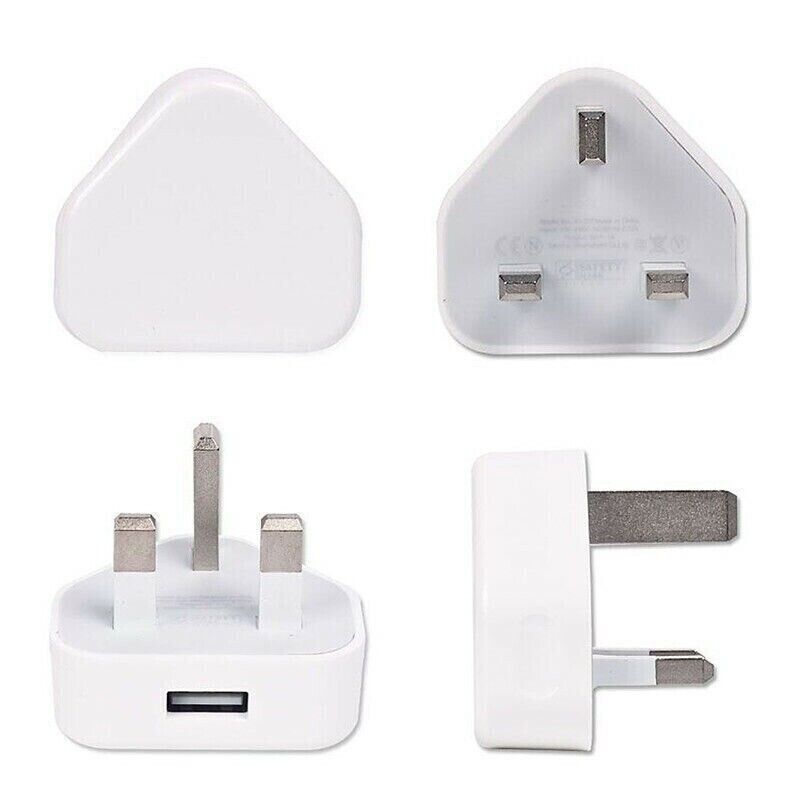 Universelles tragbares UK-Stecker-3-Pin-USB-Netzteil 5V 1A Wandladegerät für Telefone_voghion.com