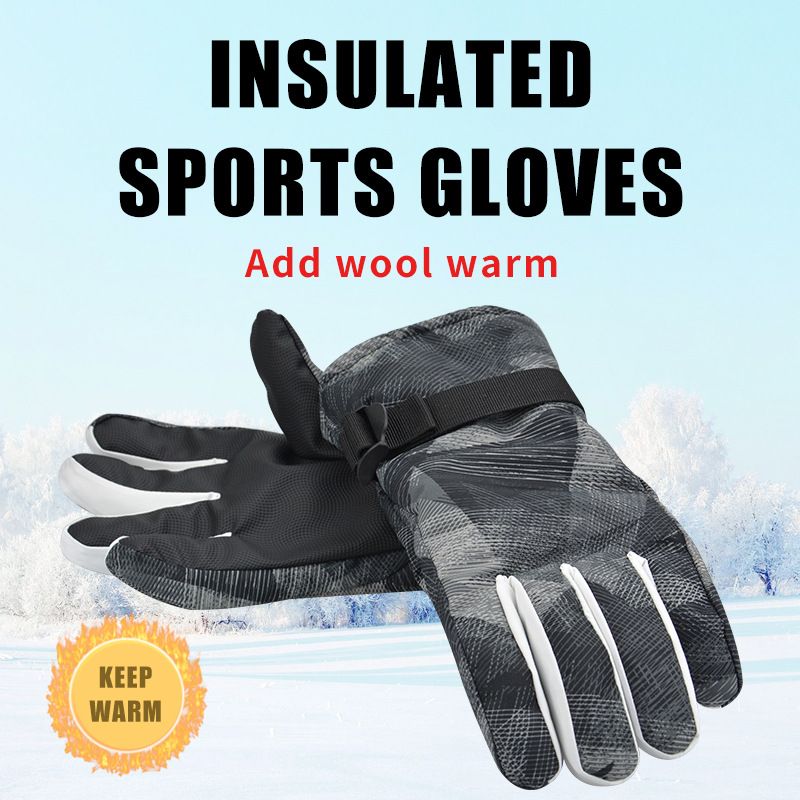 Neue Winterhandschuhe zum Skifahren, Wandern, Radfahren, Winddicht, Kälteschutz, warme Touchscreen-Handschuhe für Männer und Frauen_voghion.com