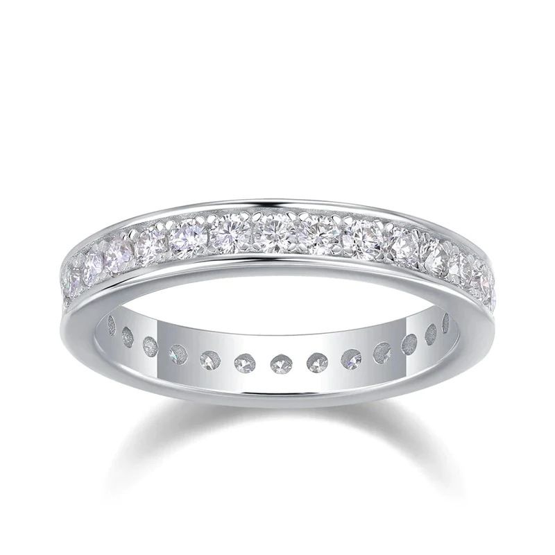Anel de diamante completo para mulheres, acessórios brilhantes para combinar diariamente, anel versátil elegante e moderno_voghion.com