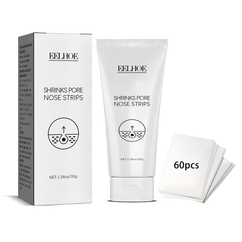 Maschera EELHOE Set per la cura della zona T con olio per l'acne e punti neri per la pulizia del naso alla fragola_voghion.com