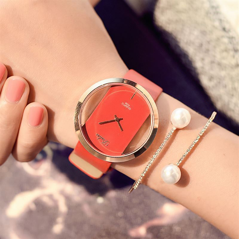 Factory direct fashion business casual imitation mechanical watch belt watch student watch hollow watch_voghion.com