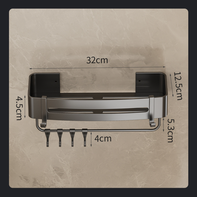Estante de almacenamiento para baño, inodoro sin perforaciones, lavabo, estante de almacenamiento triangular montado en la pared_voghion.com