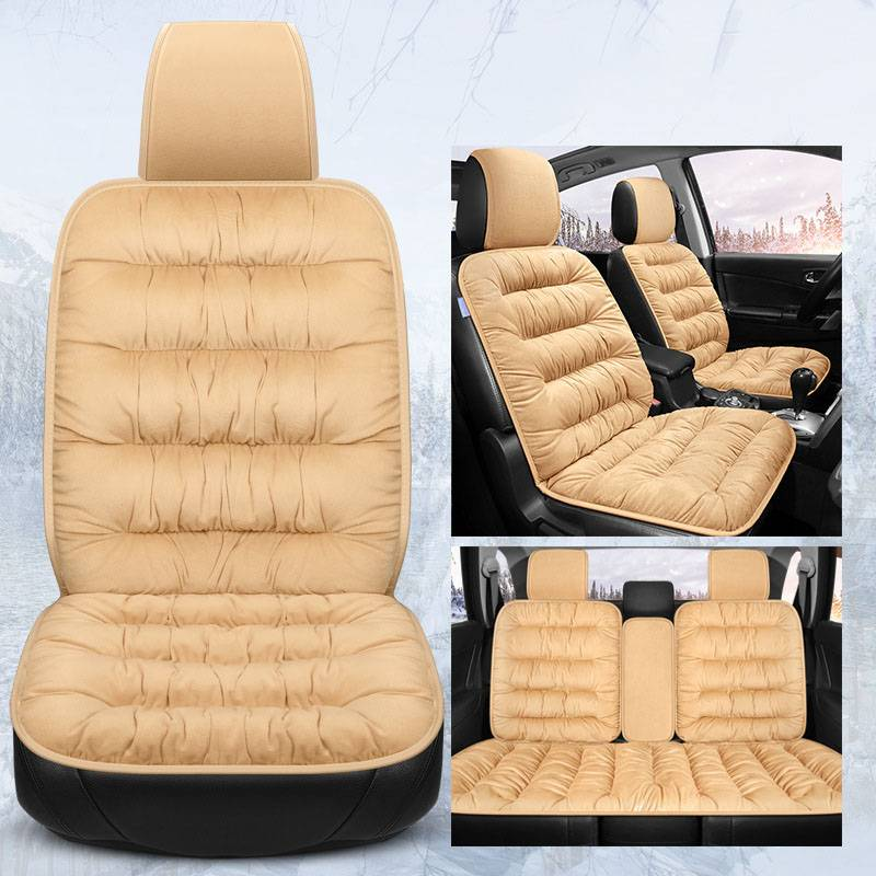 Winter Thick Warm Plush Car Seat Cushion Single Sheet Free Binding Winter Down Seat Cushion Seat_voghion.com