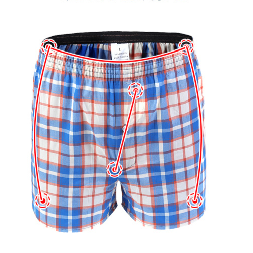 Calças de algodão puro A Luo tecido tecido grande calças de praia roupa interior masculina calças grandes soltas fonte de primeira mão atacado_voghion.com