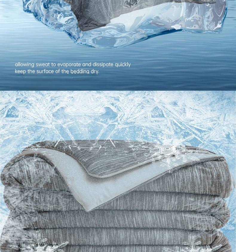 Cooling Nylon Summer Blanket - Ultra Soft & Breathable Air Conditioning Comforter With Ice Silk Technology (Lightweight, Quick-Dry, All-Season Use)_voghion.com
