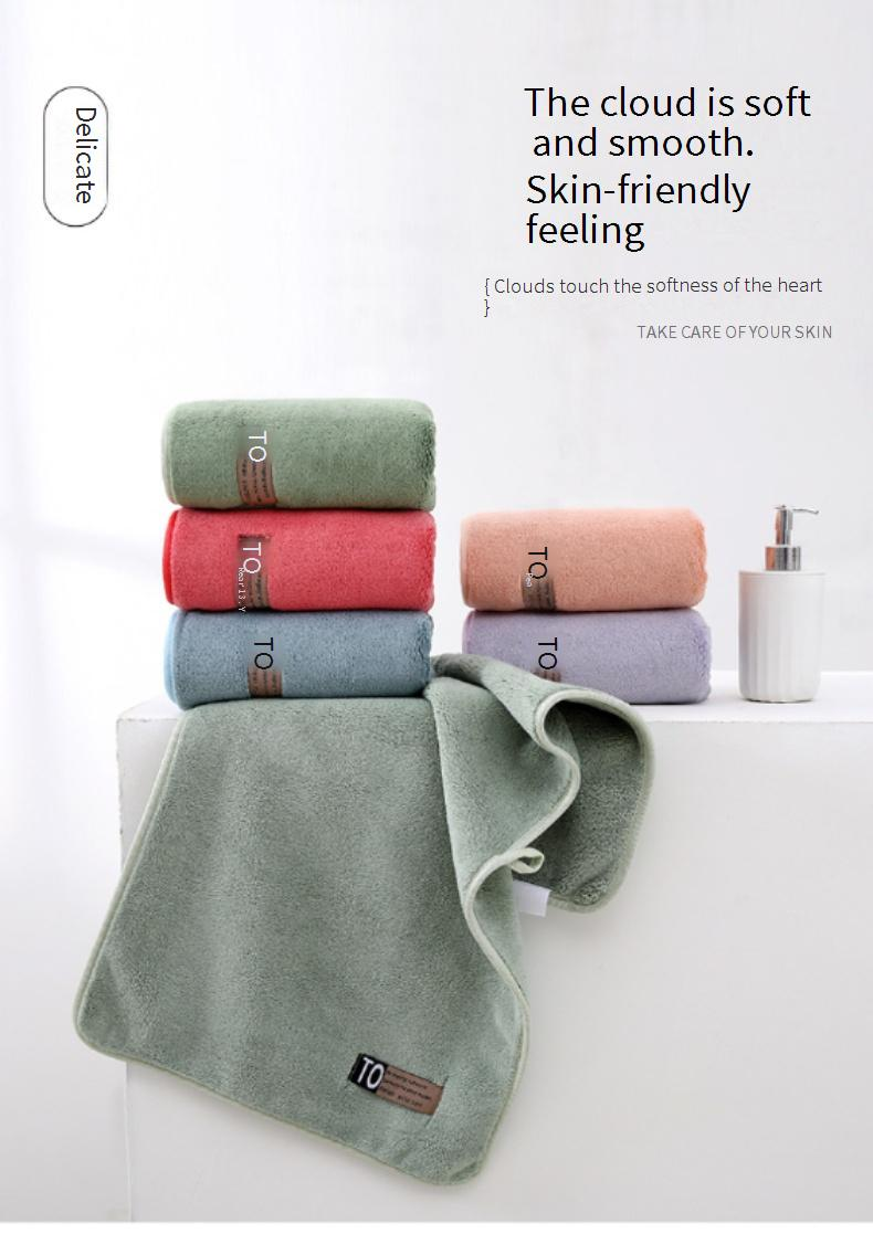 Toalha absorvente de lã têxtil para casa, toalha de rosto multicolorida para presente_voghion.com