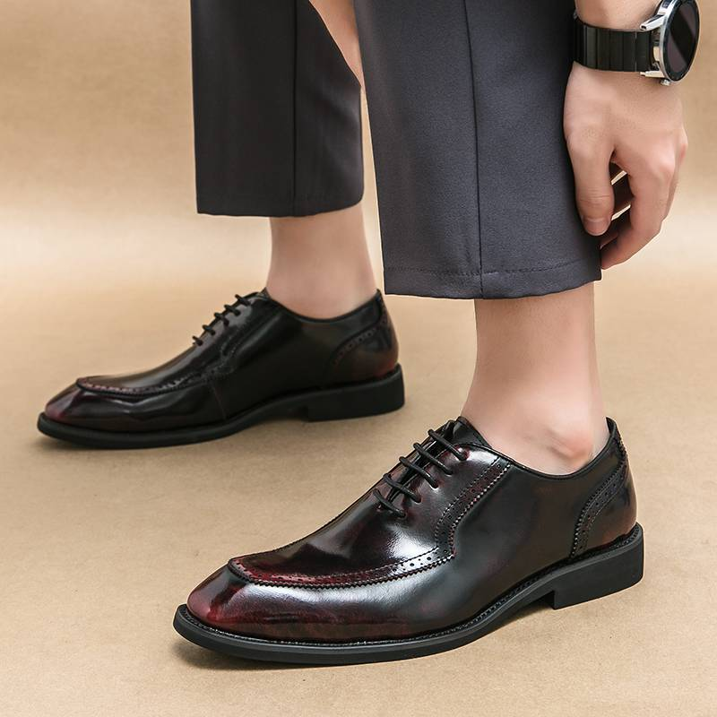 Newest Italian Oxford Shoes For Men Luxury Patent Leather Wedding Shoes Pointed Toe Dress Shoes Classic Derbies Plus Size 38-46_voghion.com