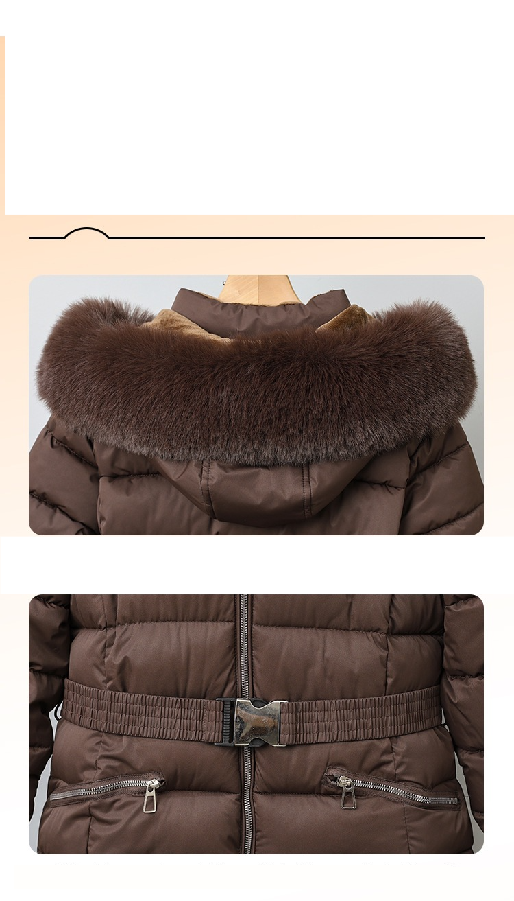 Women's Clothing Short Puffer Jacket With Faux Fur Hood Warm Winter Coat With Cozy Faux Fur Trim, Lightweight Quilted Outerwear For Petite & Plus Size_voghion.com