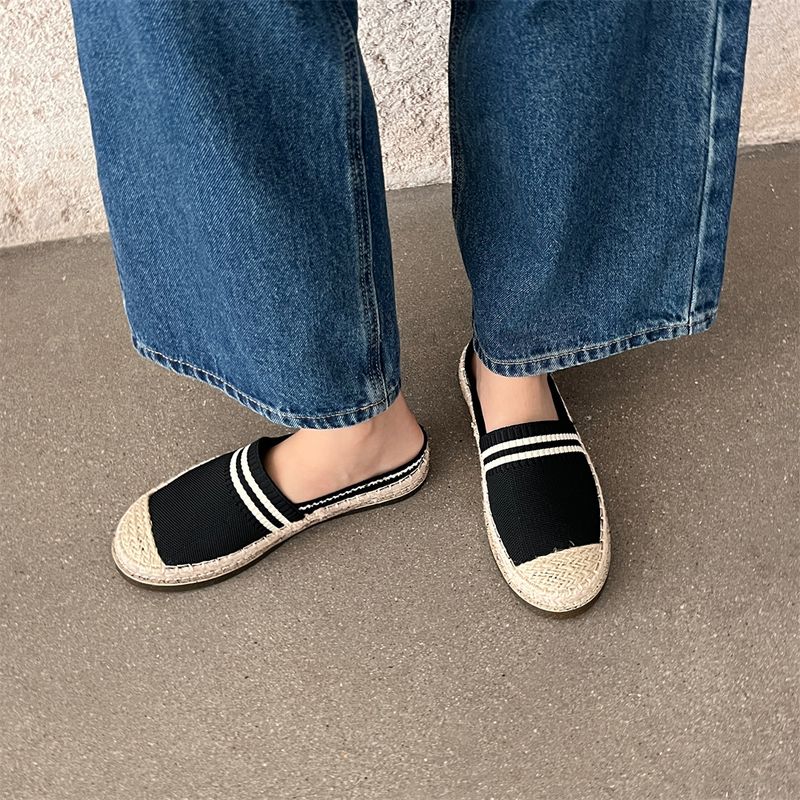 Pantofole da donna in stile francese, piccole e profumate, con suola spessa, da pescatore Lefu Muller, mezze pantofole per le vacanze estive_voghion.com