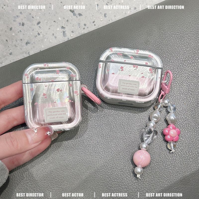 Feather yarn small floral applicable AirPods 3 protective shell 1/2/3 generation wireless Bluetooth headset case pro2 soft case_voghion.com